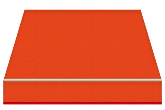 Tenda da Sole a Bracci Estensibili su Barra Quadra Tempotest Para', col. Arancione 19, Largh. 3m x Sporgenza 2.10m con Arganello Destro