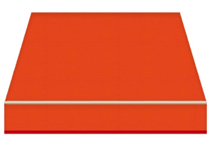 Tenda da Sole a Bracci Estensibili su Barra Quadra Tempotest Para', col. Arancione 19, Largh. 3m x Sporgenza 2.10m con Arganello Destro