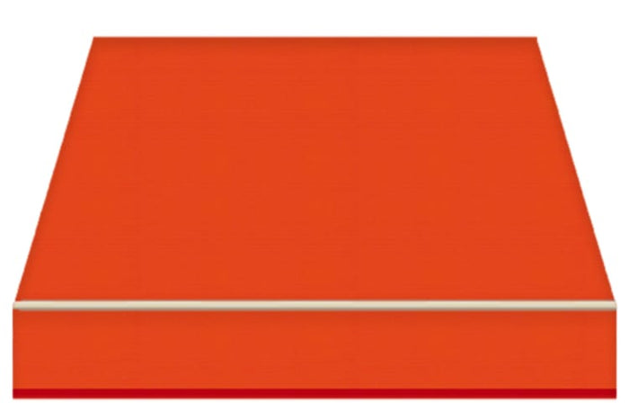 Tenda da Sole a Bracci Estensibili Tempotest Para', col. Arancione 19, Largh. 3,9m x Sporgenza 1.85m con Mantovana Ondulata - Arganello Destro