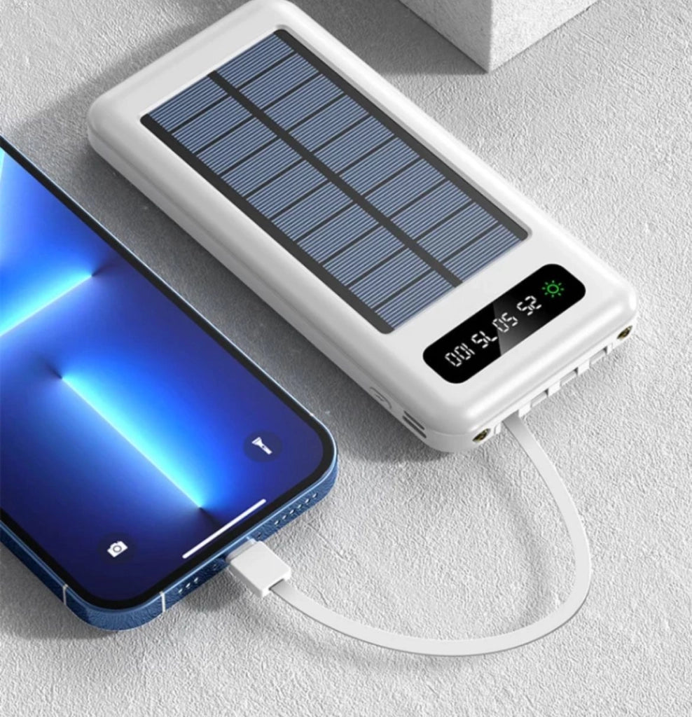 Caricabatteria Power Bank Solare 20000mAh Batteria Esterna portatile WXJ-003