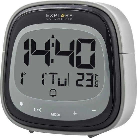 Alarme Digitale con Touch Control - Tecnologia Futura - 1 pezzo - Nero