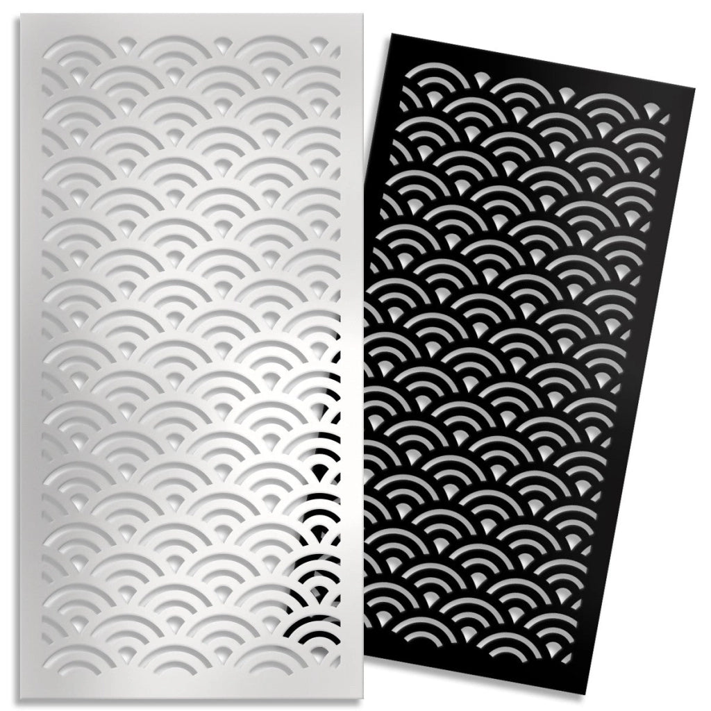 SUNNY - Pannello in PVC traforato - Parasole Colore: nero, Misura: 47x94 cm
