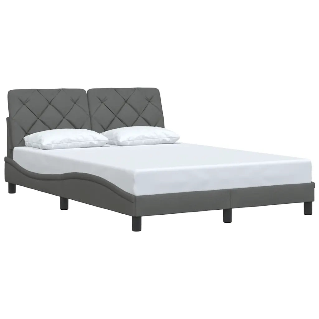 Giroletto senza Materasso Grigio Scuro 120x200 cm Tessuto