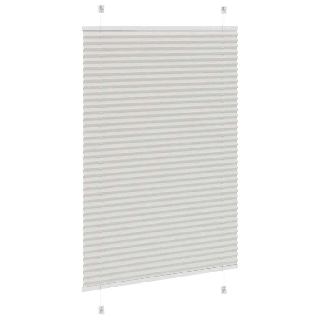 Tenda Plissettata Grigio Chiaro 85x150 cm Larghezza Tessuto