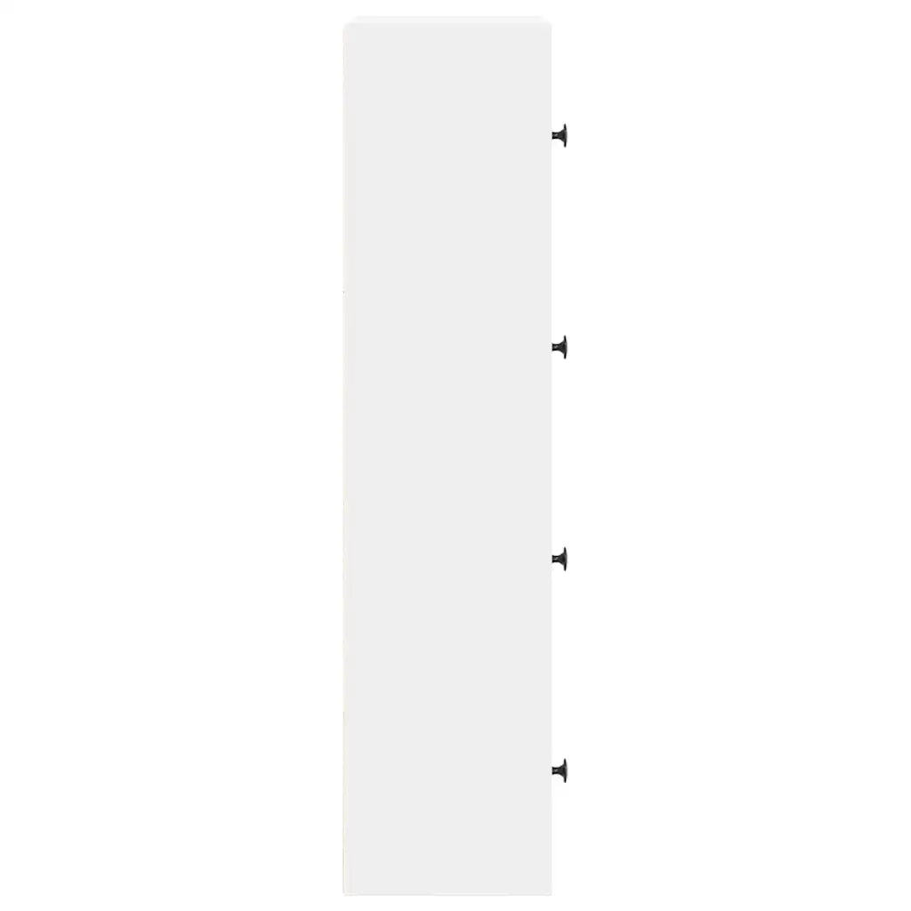 Libreria Bianca 40x24x102 cm in Legno Multistrato 860373