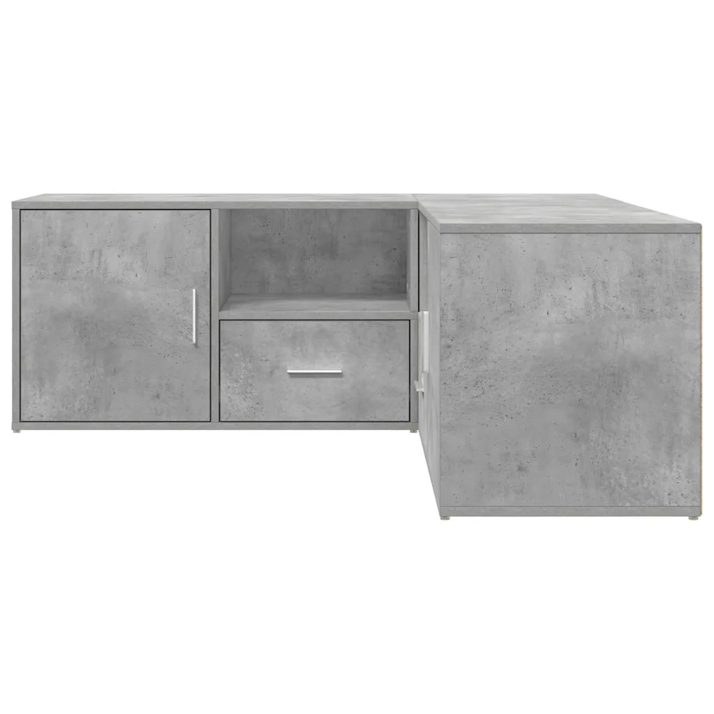 Mobile Angolare Grigio Cemento 200x40x45 cm in Truciolato CFW5900431