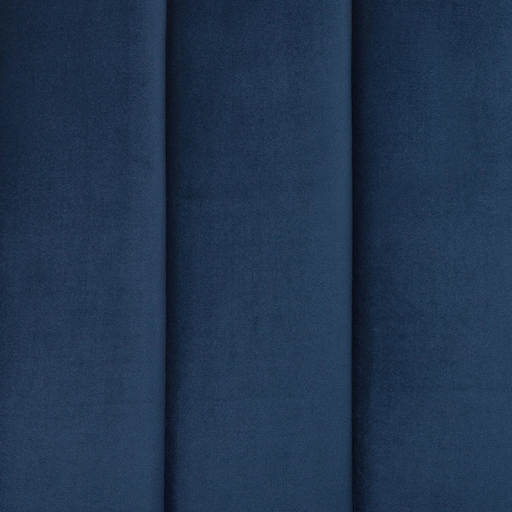Letto imbottito velluto blu scuro e oro rete a doghe testiera alta 180 x 200 cm testata alta design retrò