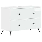 Armadio per Lavabo da Bagno BREDA Bianco Lucido 82 x 41 x 59 cm 897459
