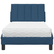 vidaXL Letto con Materasso Blu 90x190 cm in Tessuto