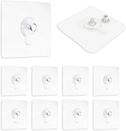 Haken Autoadesivi per Foto - Decorazione Murale - 10 Pezzi - Translucido