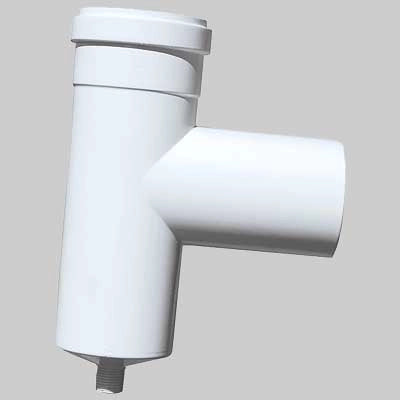 RACCORDO A TEE CON TAPPO RACCOGLI CONDENSA  Ø 80 FF     MADE IN ITALY