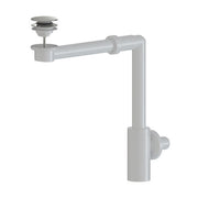 SIFONE SALVASPAZIO PER LAVABO IN ABS CON PILETTA CLICK CLACK MINIMAL- D. 32 Bianco Opaco- GOPLA- pezzi 1