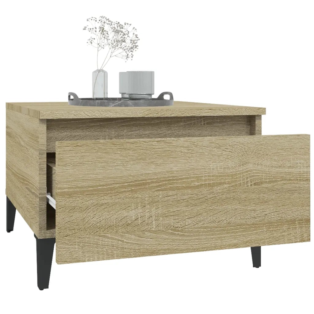 Tavolini 2 pz | Tavolo laterale Rovere Sonoma 50x46x35 cm in Legno Multistrato