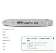 501959240 Barra 25cm 3/8 10" Mini 1.3mm 40DL