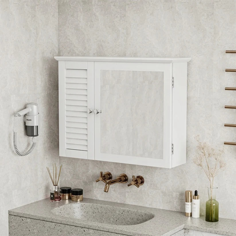 Armadietto da Bagno Bianco 69x15x49 cm Ideale per l’Organizzazione