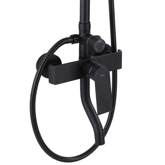 Set Doccia Da Incasso Rea Hass Black