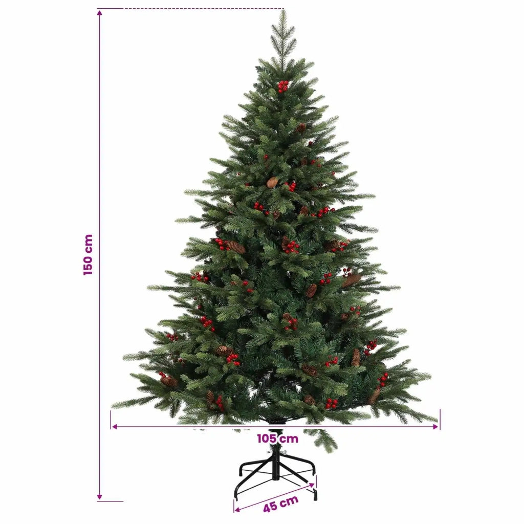 Albero di Natale Artificiale con Rami Pieghevoli 150 cm 42055543