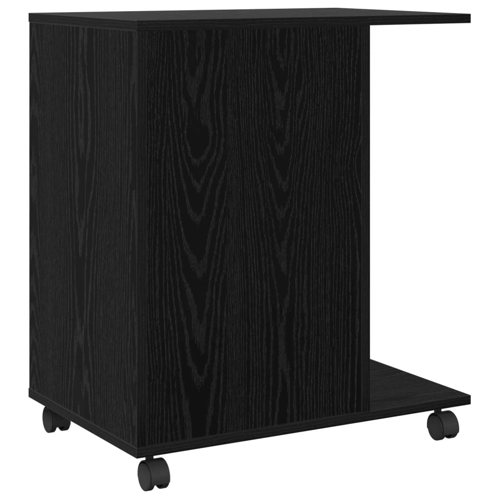 Supporto per Stampante Rovere Nero 60 x 40 x 68.5 cm