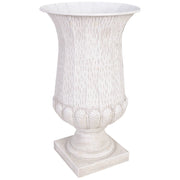 Vaso in metallo grigio 44x44x75 cm