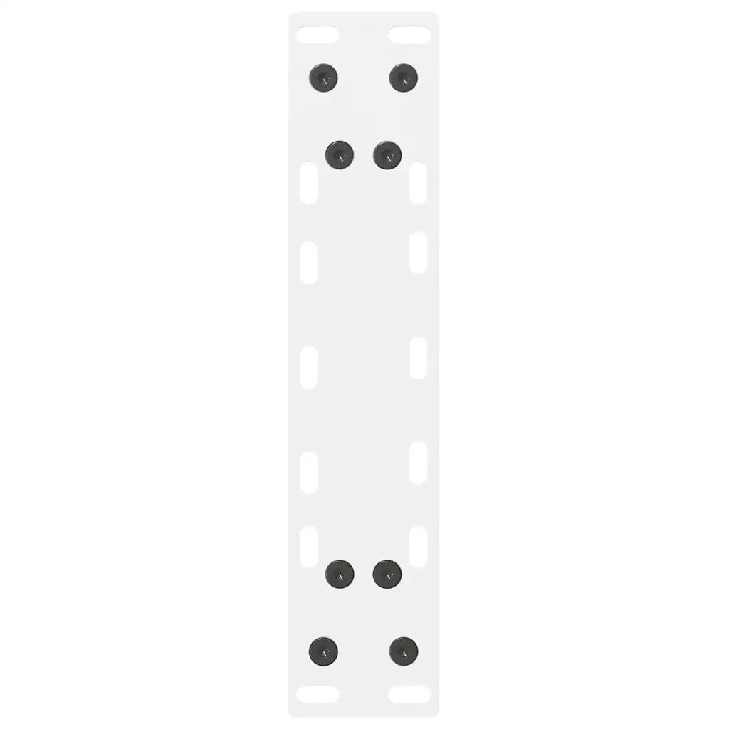 Gambe per Tavolino da Caff¨¨ Bianche 2 pz-Set di 2 Gamba per Tavolo 28x(42-43) cm Acciaio