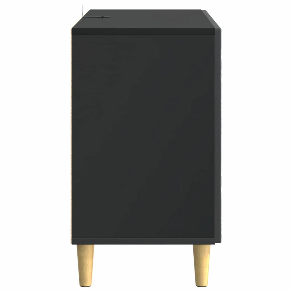 Credenza Nero 89 x 34,5 x 60 cm Legno ingegnerizzato