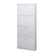 Scarpiera 4 Ante P18 Kit Bianco Fiammato cm 63x18x154h - Sarmog