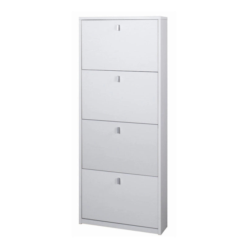 Scarpiera 4 Ante P18 Kit Bianco Fiammato cm 63x18x154h - Sarmog