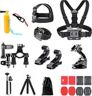 Accessori per azione per fotocamere - Compatibile con Hero 9 e più - Set 20-in-1 per accessori per fotocamere da azione