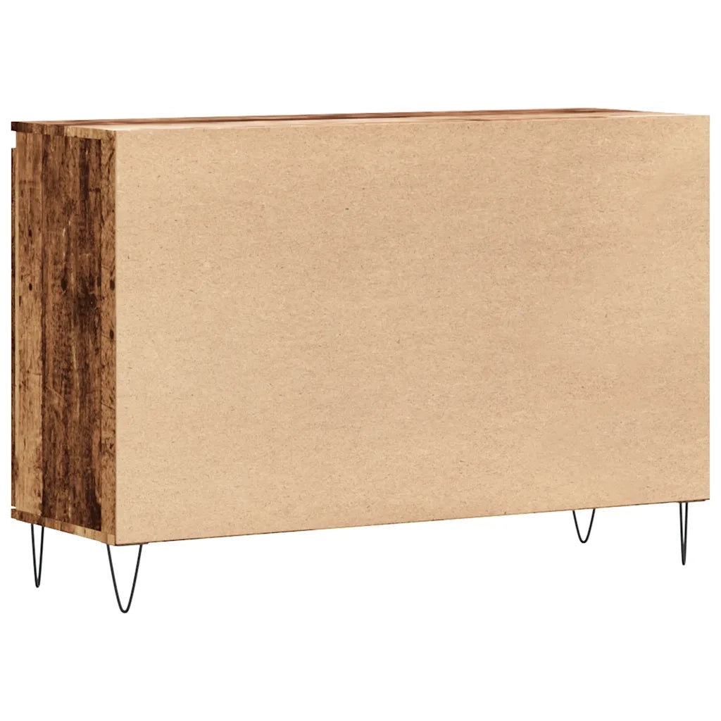Credenza-Buffet-Armadio da cucina Legno Antico 101,5x35x70 cm in Legno Multistrato 467186