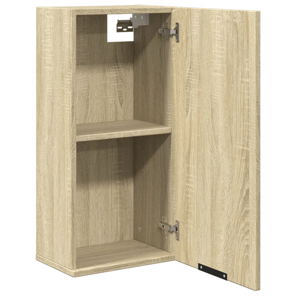 vidaXL Mobile da Bagno a Parete Rovere Sonoma 32x20x67 cm
