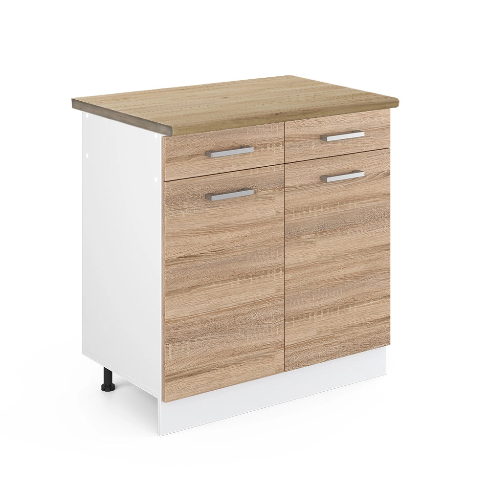 Vicco Mobiletto base per cucina Sonoma 80 cm , PL Rovere