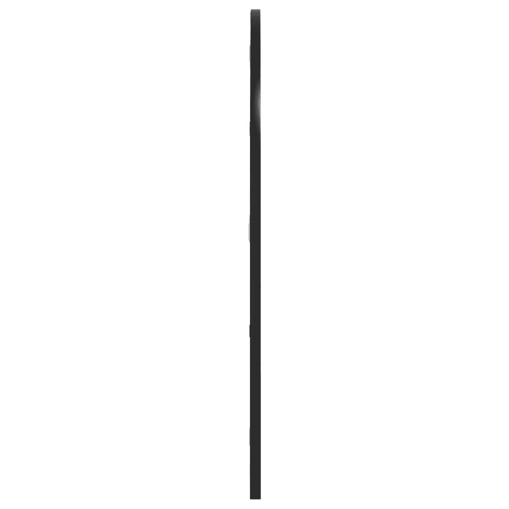 Specchio da Parete Nero 60x70 cm Arco in Ferro