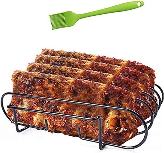 Righe, griglie e righe, griglia BBQ per spiedini di agnello, bistecche grigliate, braciole grigliate, adatta per barbecue a gas e barbecue a legna.