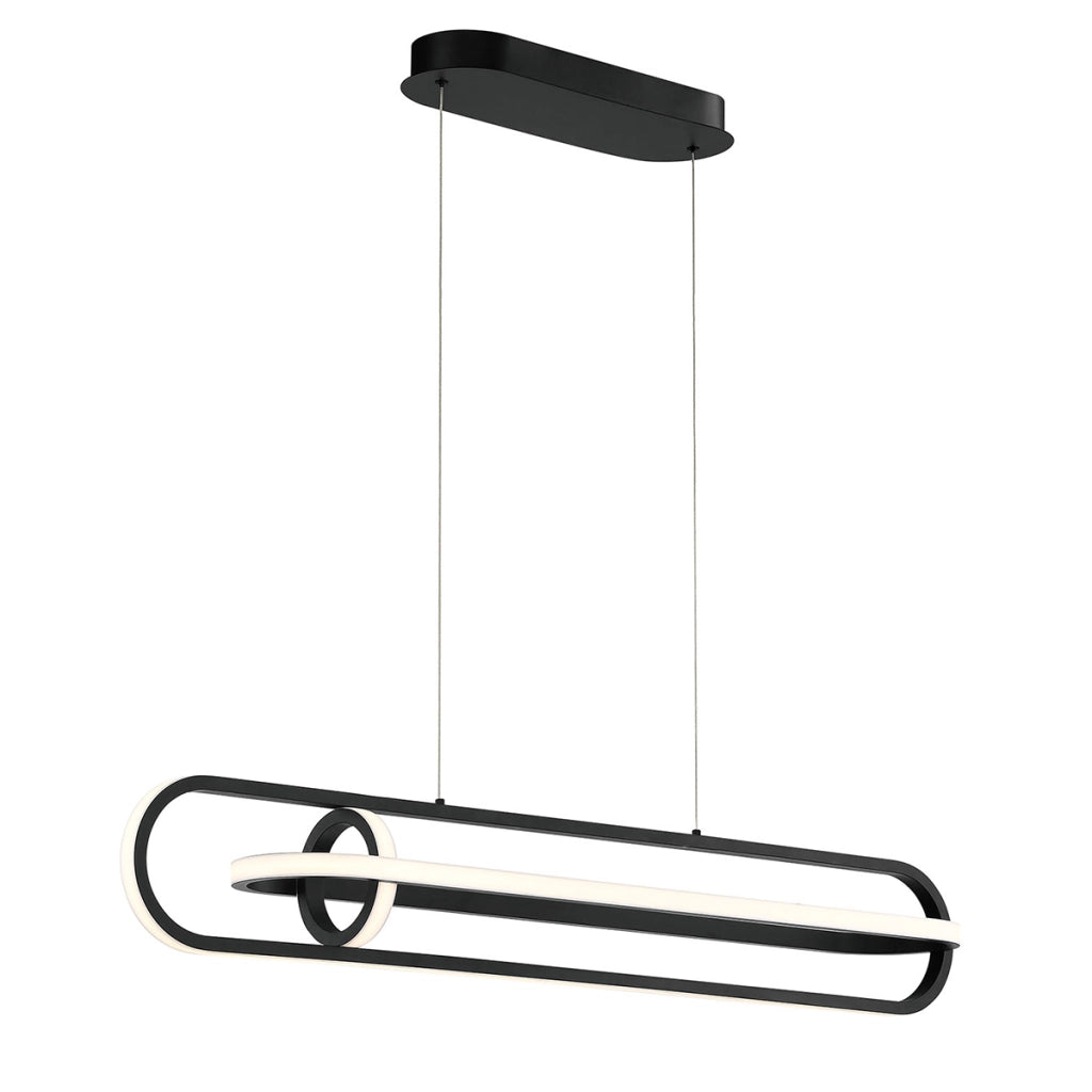 Lampada a sospensione Demark nera 107cm LED 58W Quintiesse