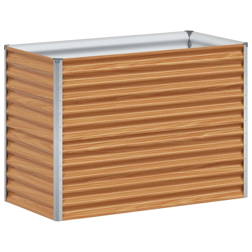 Fioriere | Cassetta per fiori | Letto rialzato da giardino 98 x 50 x 68 cm Acciaio zincato