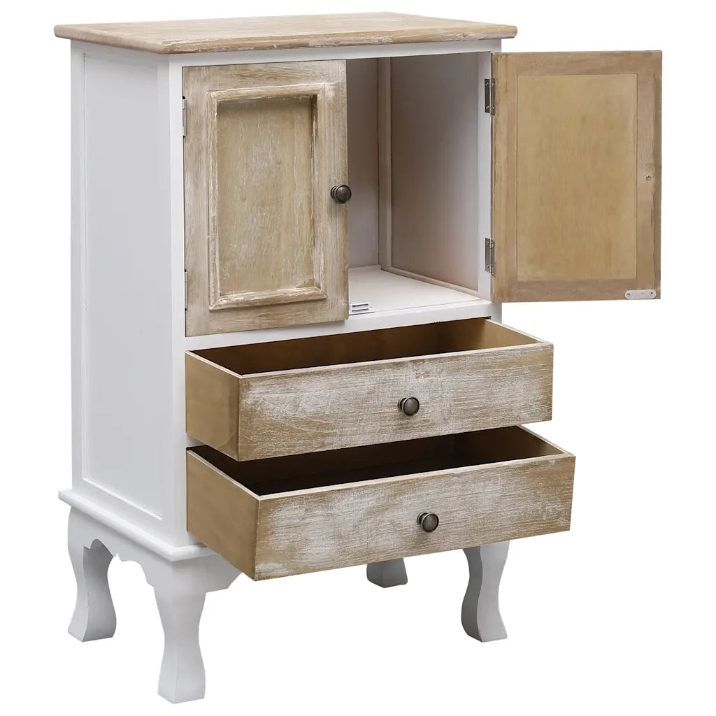Cassettiera Bianca 50x30x80 cm in Legno CFW4302209