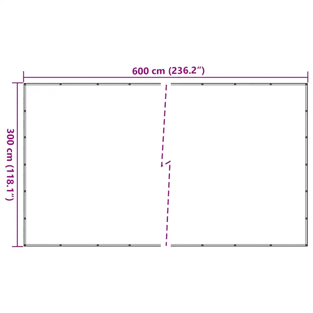 Rete per Rimorchio Verde 3x6 m HDPE CFW1210251