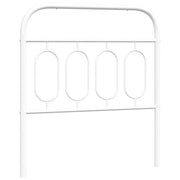 Testiera | Testata di Ricambio in Metallo Bianco 90 cm