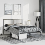 Giroletto con Testiera in Metallo Nero 135x190 cmcod mxl 81794