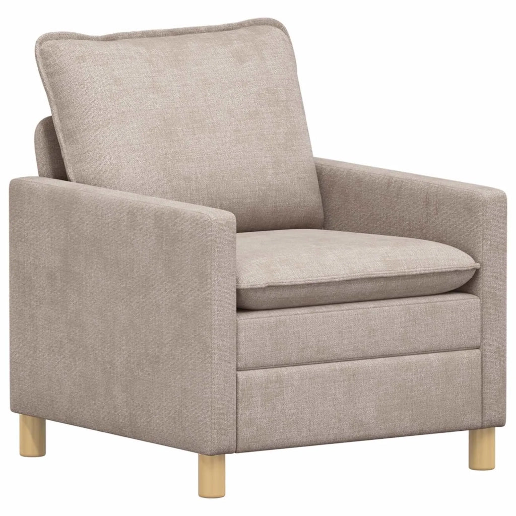 Set di divani 2 pcs Beige Poliestere
