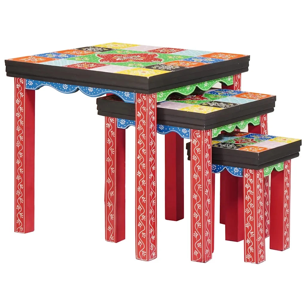 Tavolo quadrato 3 pcs Multicolore 4017583