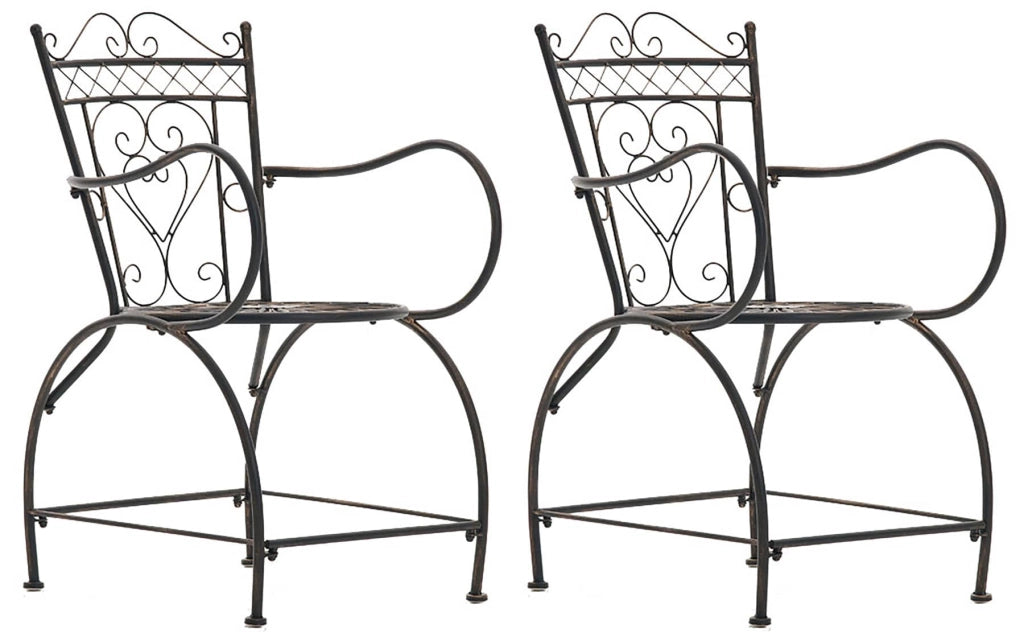 Set di 2 sedie Sheela bronzo