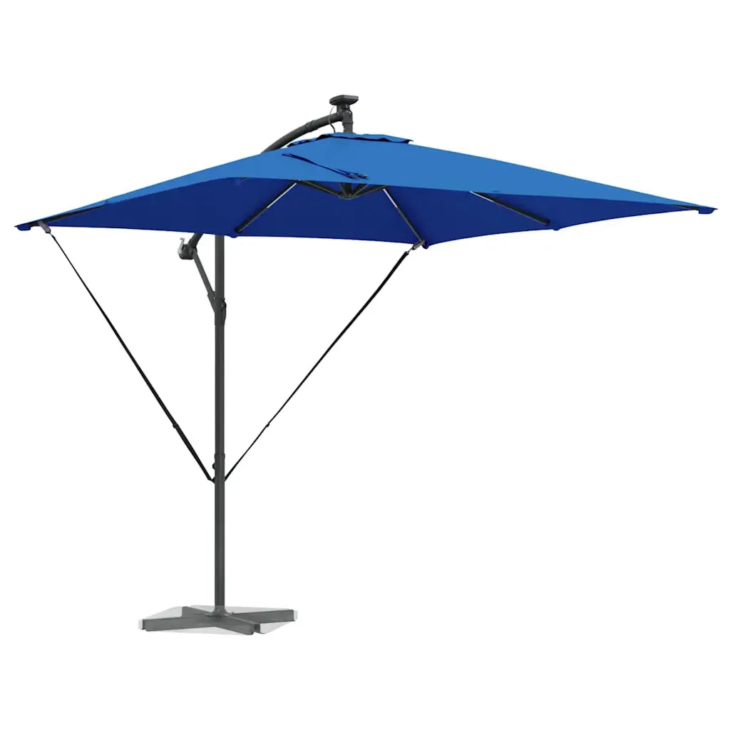 vidaXL Ombrello a bilanciere a forma di banana Blu 249 x 249 x 250 cm