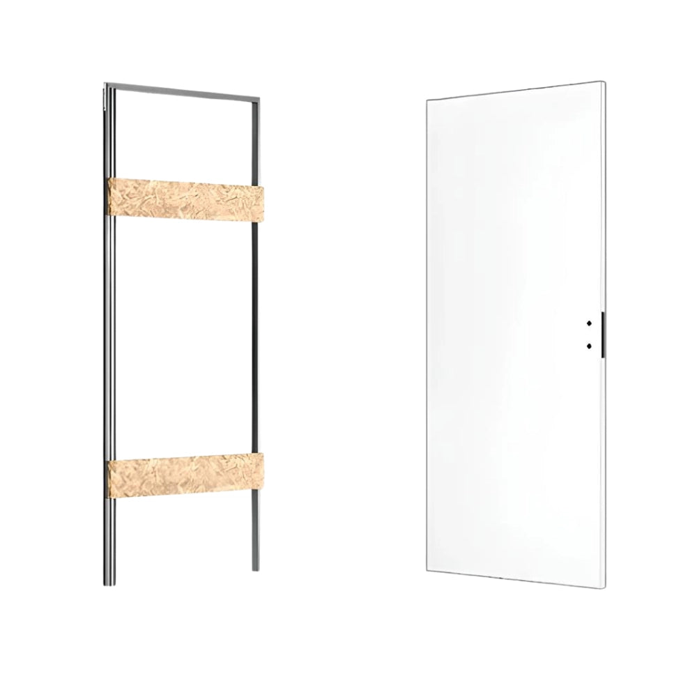 Xreverx ermetika porta battente filo muro reversibile serratura magnetica *** misure 90 x 210 cm, confezione 1