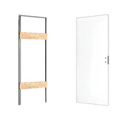 Xreverx ermetika porta battente filo muro reversibile serratura magnetica *** misure 90 x 210 cm, confezione 1