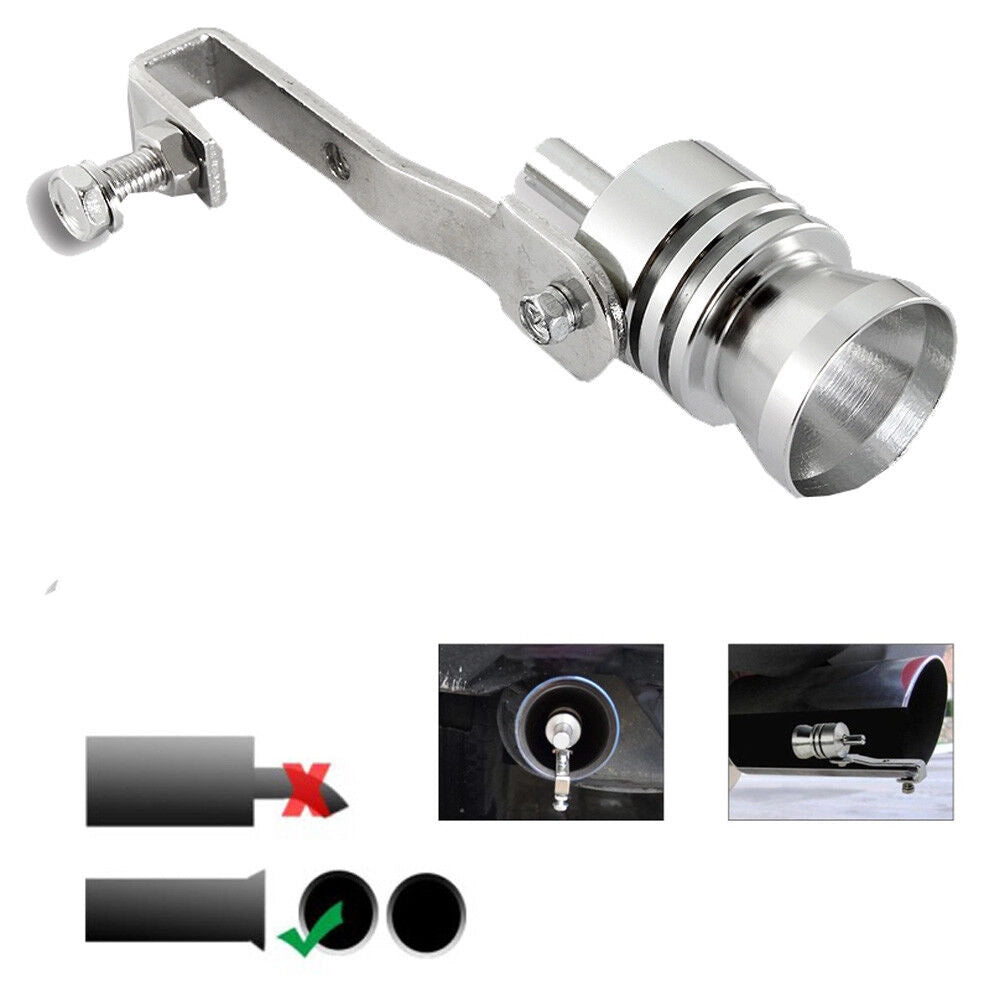 EFFETTO TURBO FISCHIO PER MARMITTA AUTO TUNING TERMINALE TURBINA XL OLTRE 2400CC