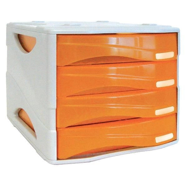 Cassettiera  4  cassetti  arancione - TR15P4PAR