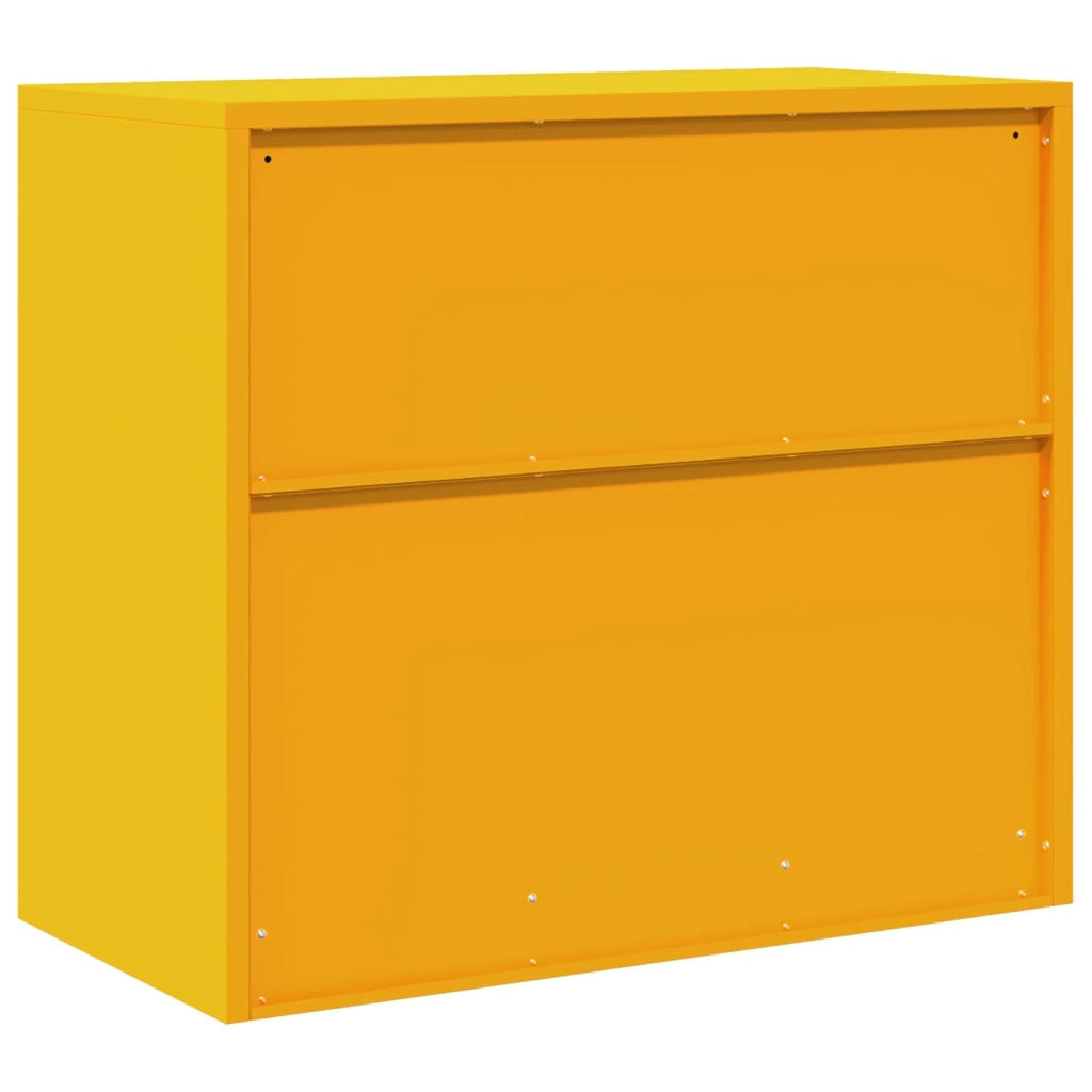 Armadio Giallo senape 80 x 40 x 70 cm Acciaio 891679
