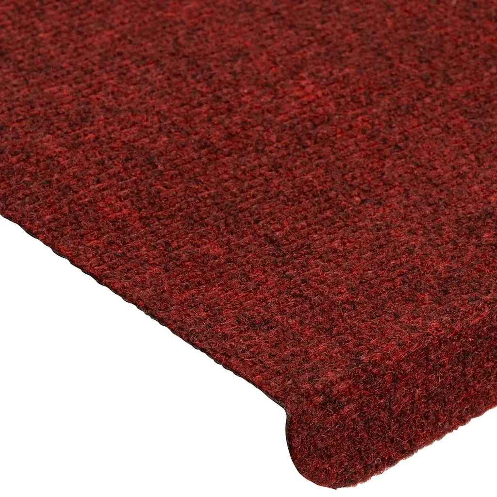 vidaXL Tappetini Autoadesivi per Scale 30 pz Rossi 65x22,5x3,5 cm