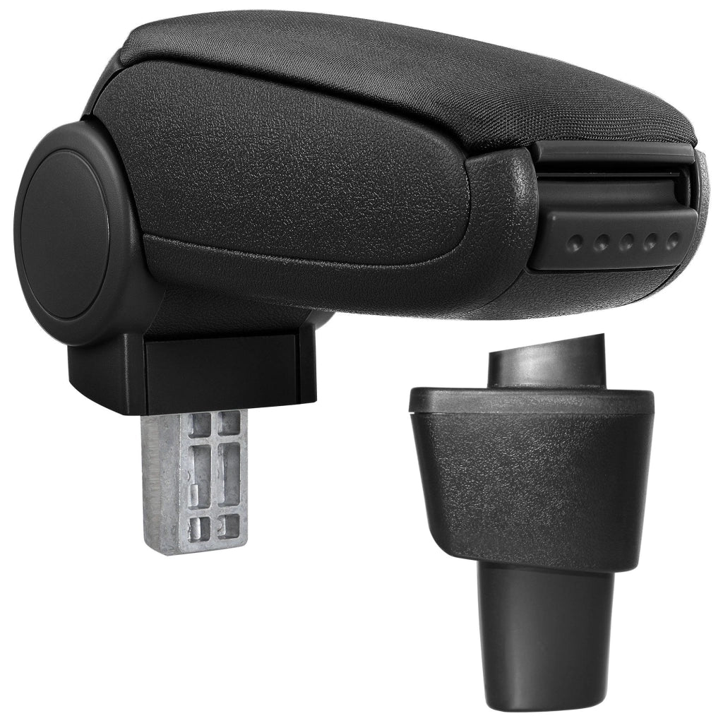 Bracciolo centrale per Hyundai i10 seconda generazione con scomparto imbottito in tessuto nero 03_0000487